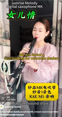 Sunrise Melody MK Digital Alto Saxophone Music Is Part Of Life